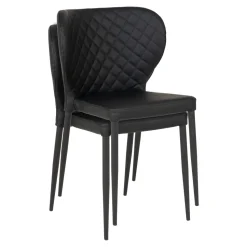 Krzesło Pisa czarne PU/ czarne
