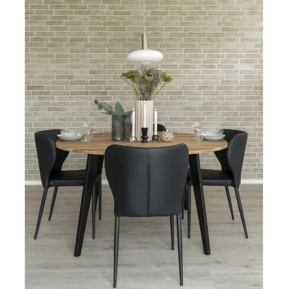 Krzesło Pisa czarne PU/ czarne