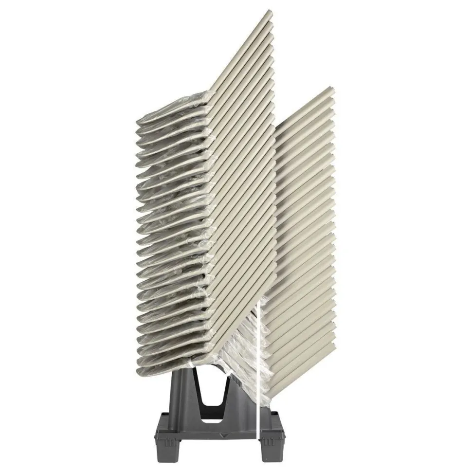 Krzesło Piu antracytowe z tworzywa