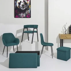 Krzesło Pori turkusowe