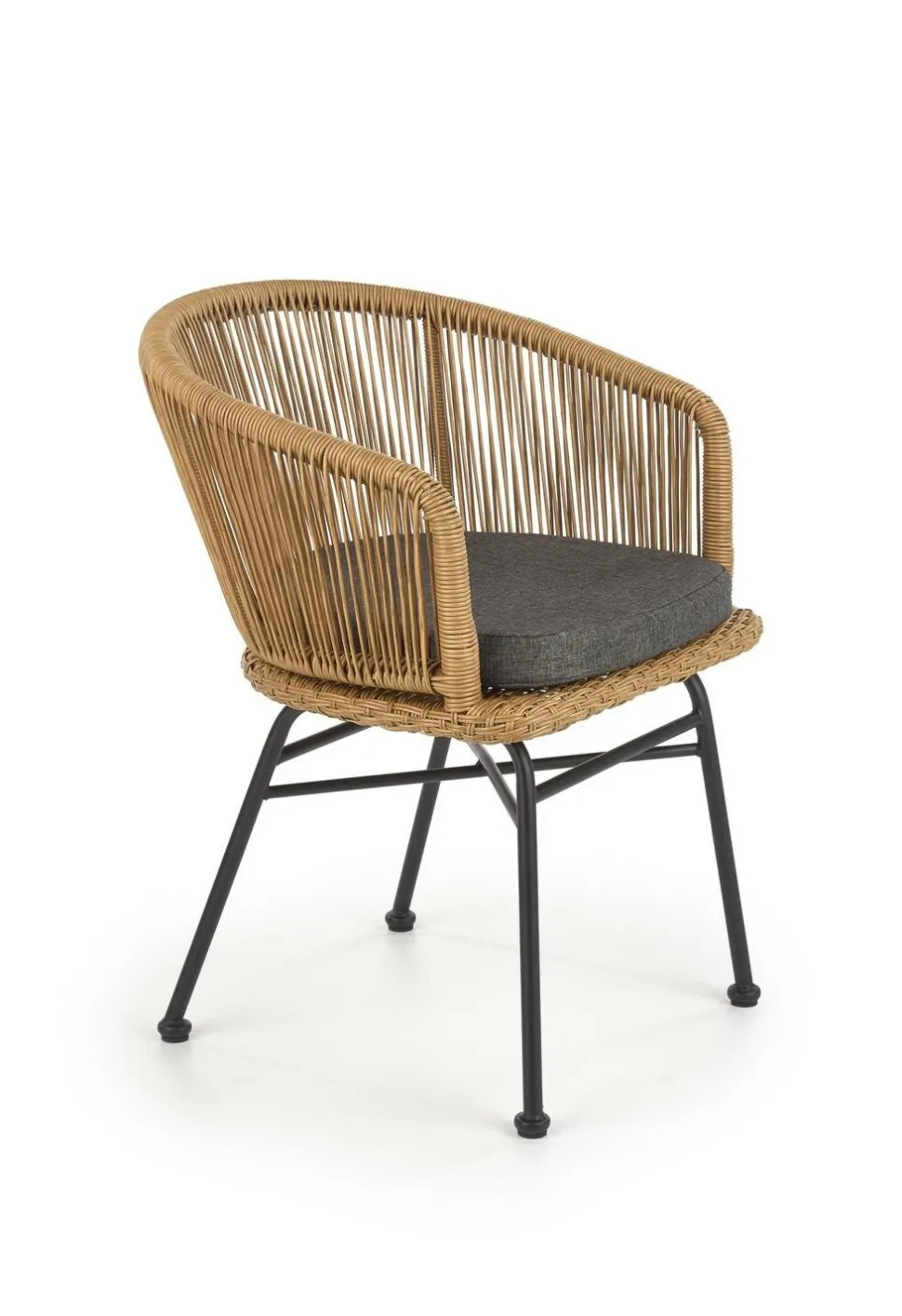 Krzesło Raffu z szarą poduszką