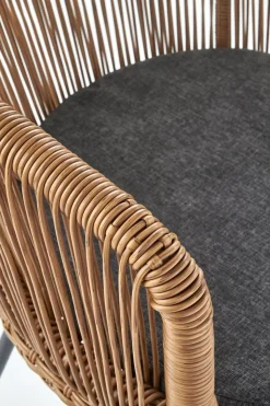 Krzesło Raffu z szarą poduszką