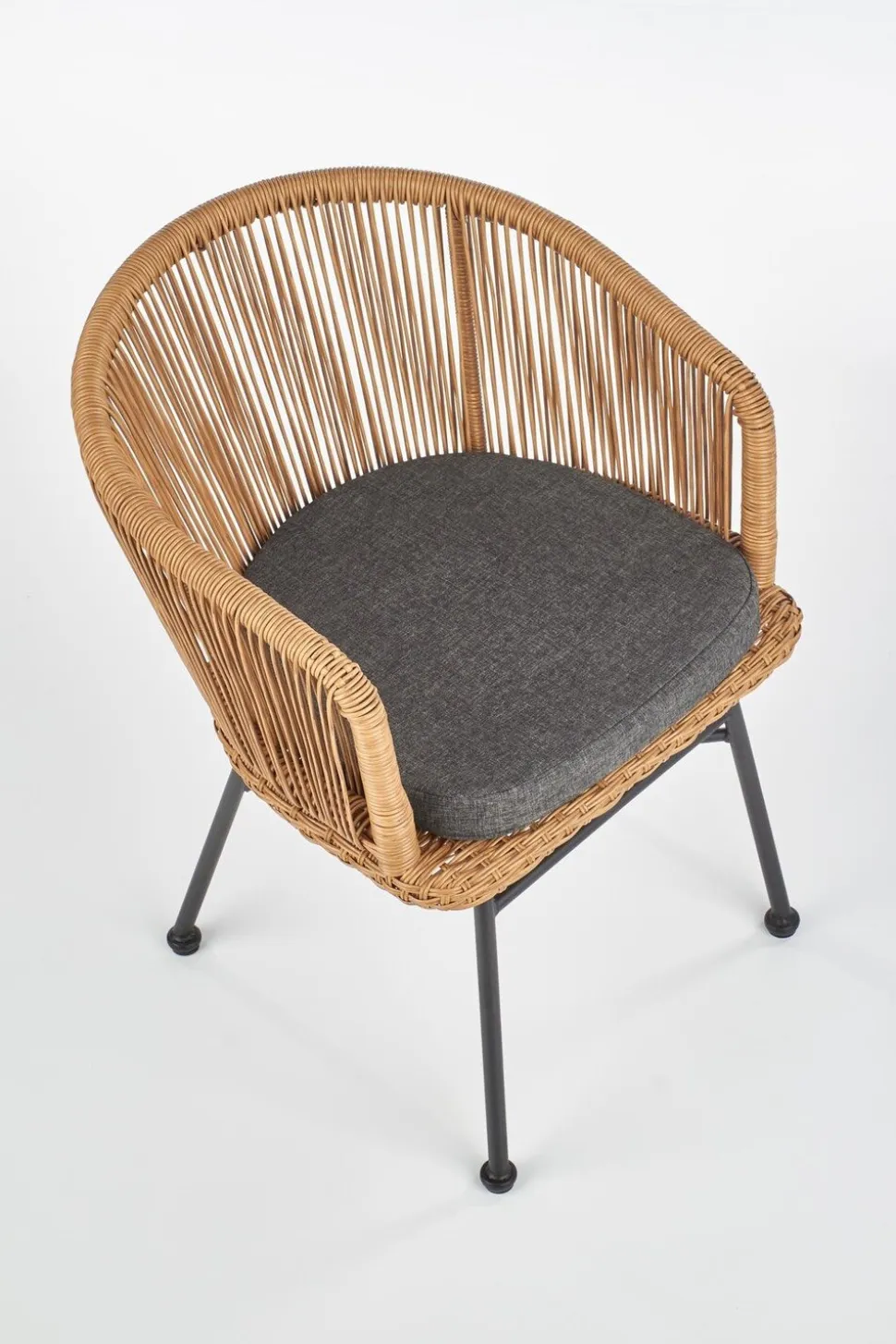 Krzesło Raffu z szarą poduszką