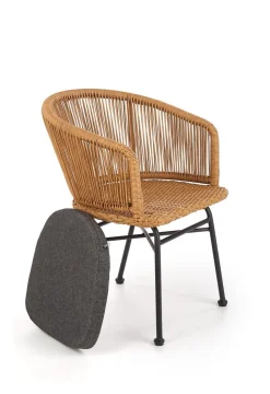 Krzesło Raffu z szarą poduszką