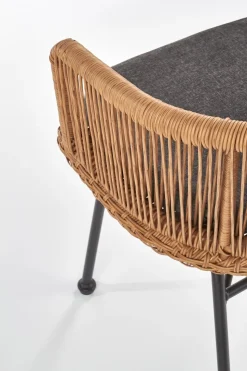 Krzesło Raffu z szarą poduszką