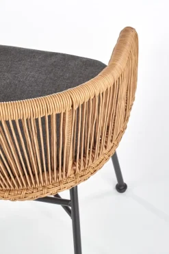 Krzesło Raffu z szarą poduszką