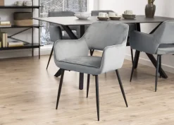 Krzesło Ranja Dark grey tapicerowane