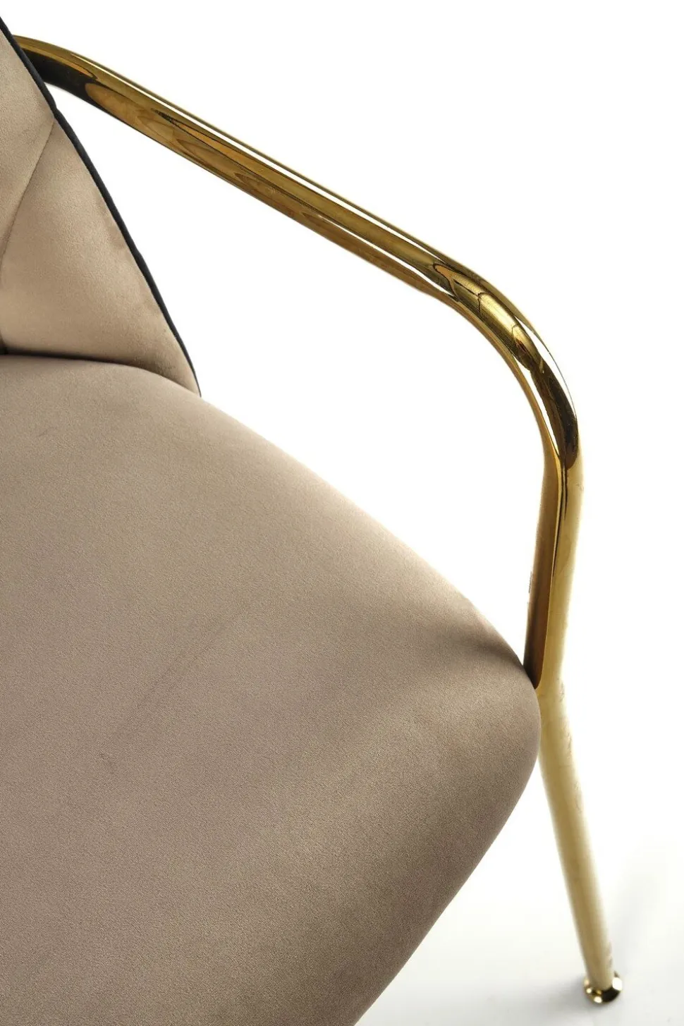 Krzesło Rebbeca beż/czarne/złote