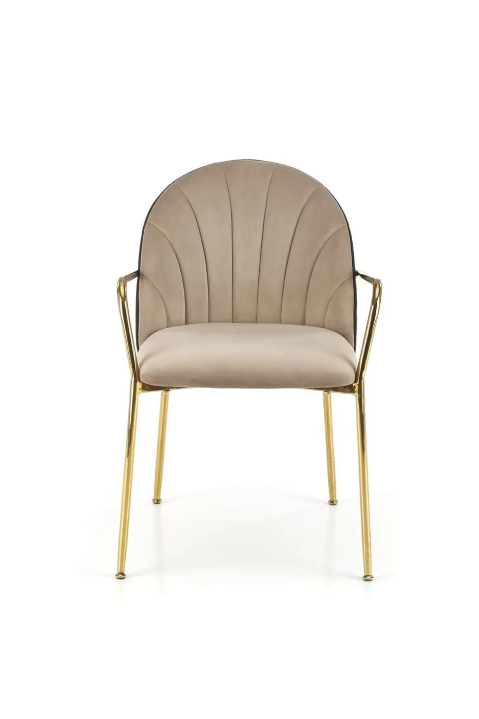 Krzesło Rebbeca beż/czarne/złote