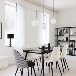 Krzesło Roka boucle białe