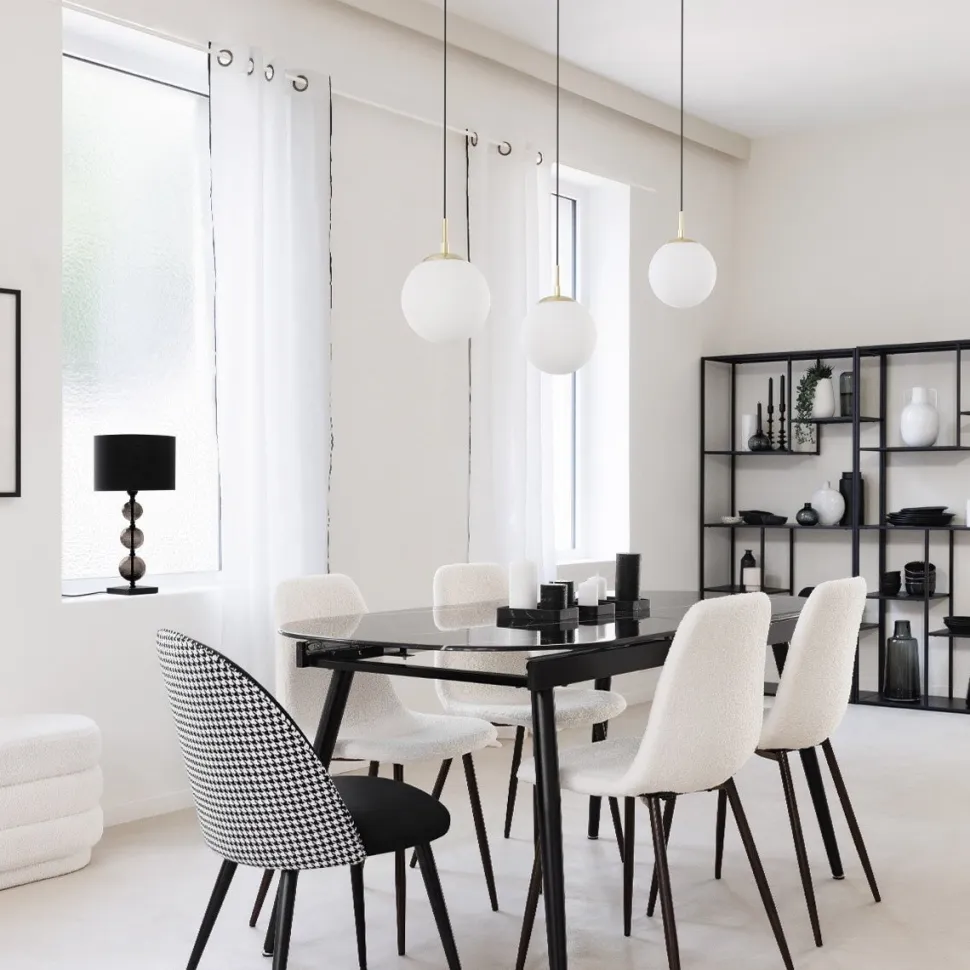 Krzesło Roka boucle białe