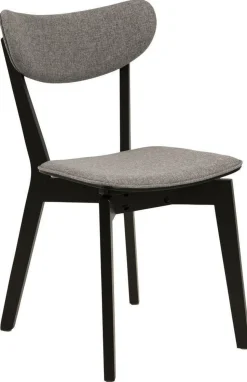 Krzesło Roxby tapicerowane szare/czarne