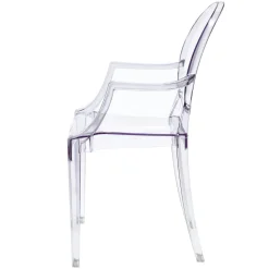Krzesło Royal inspirowane Louis Ghost transparentne