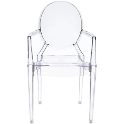 Krzesło Royal inspirowane Louis Ghost transparentne