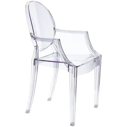 Krzesło Royal inspirowane Louis Ghost transparentne