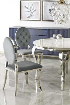 Krzesło Royale szary/srebrny