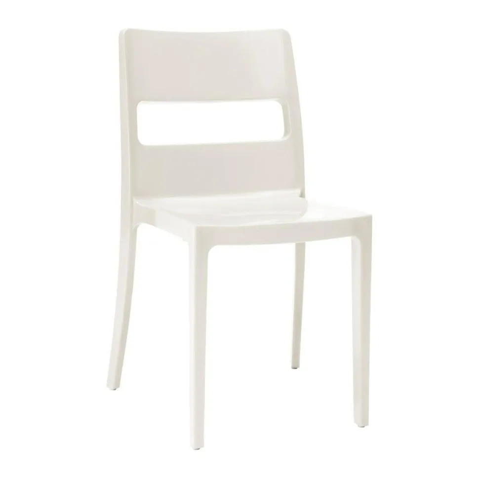 Krzesło Sai białe z tworzywa