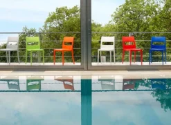 Krzesło Sai białe z tworzywa