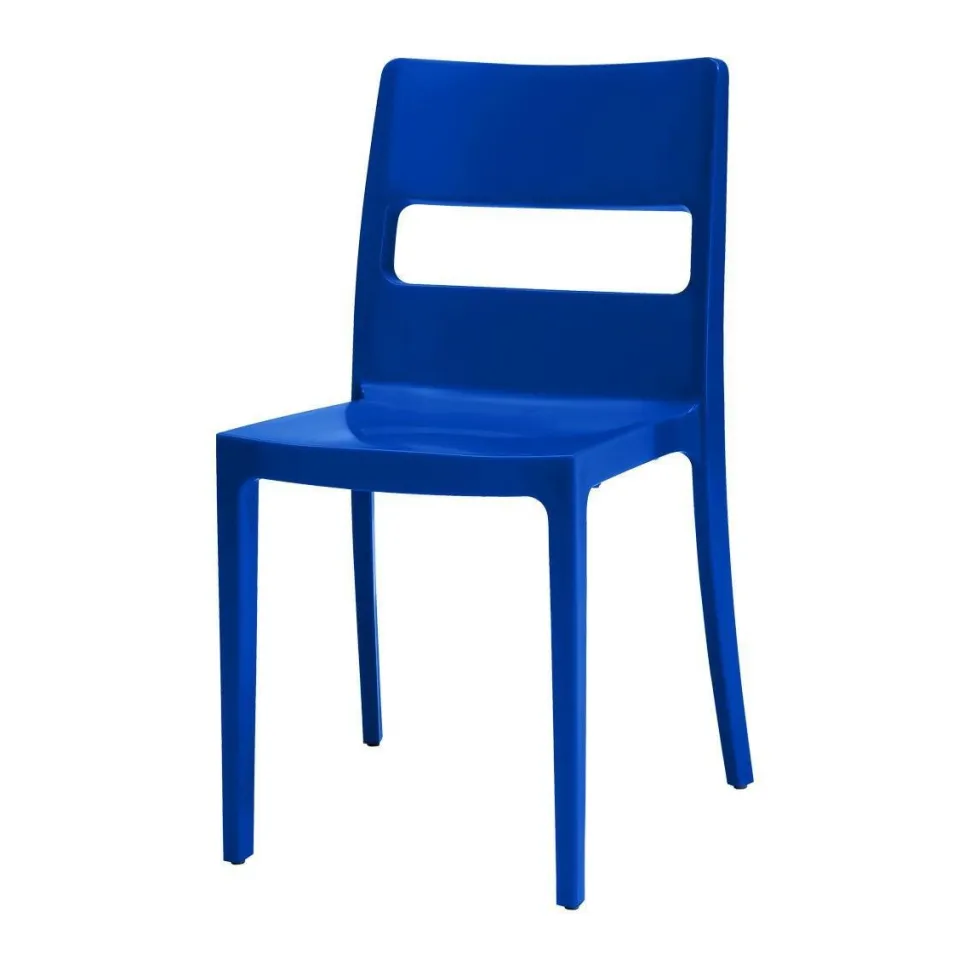 Krzesło Sai niebieskie ciemne z tworzywa