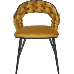 Krzesło Sawyer musztardowe
