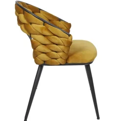 Krzesło Sawyer musztardowe