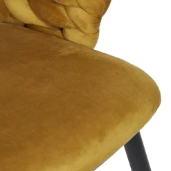 Krzesło Sawyer musztardowe