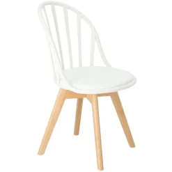 Krzesło Sirena białe skandynawskie