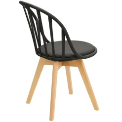 Krzesło Sirena czarne loftowe