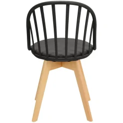 Krzesło Sirena czarne loftowe