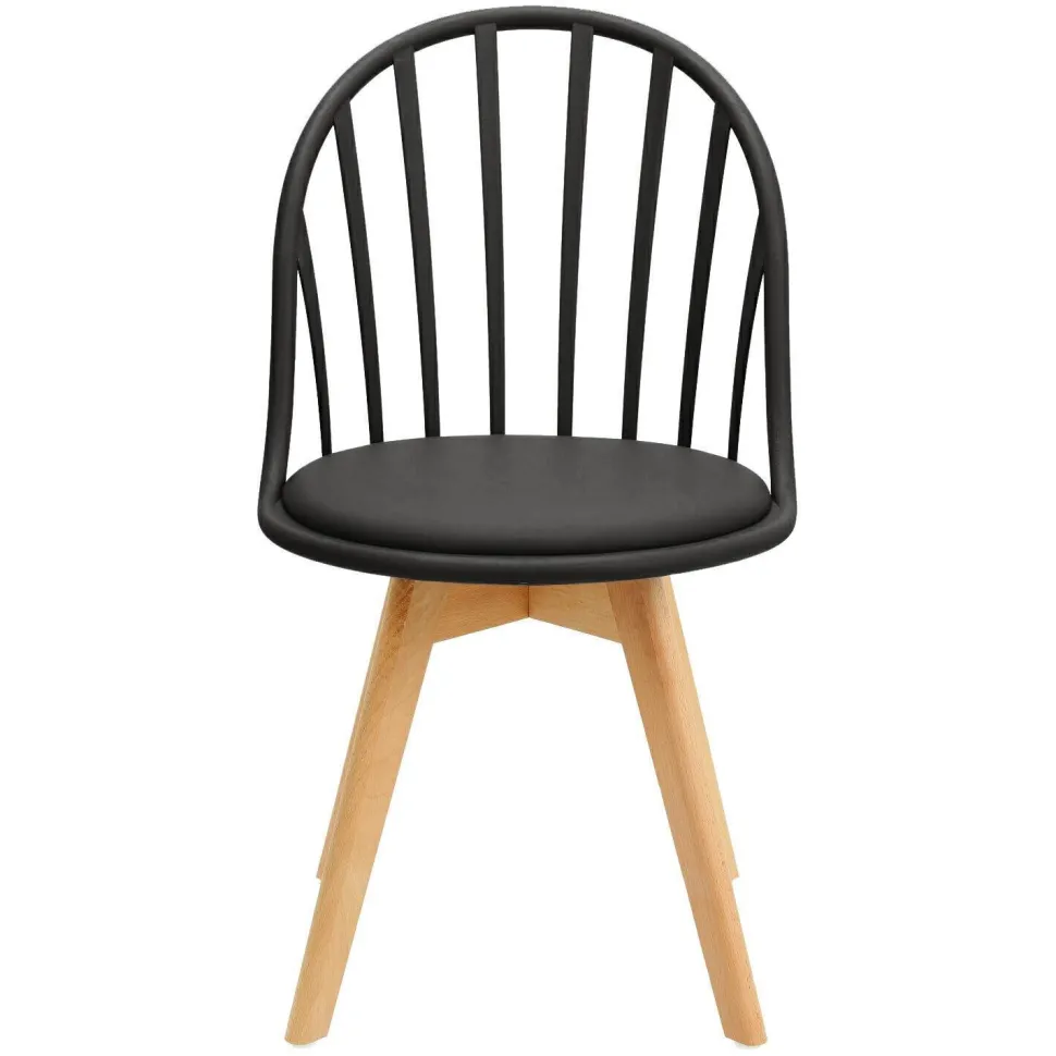 Krzesło Sirena czarne loftowe