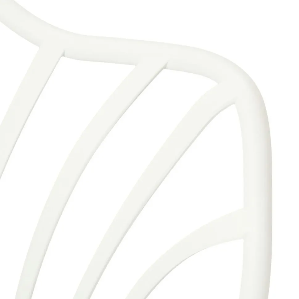 Krzesło Sirena z podłokietnikami białe
