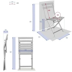 Krzesło składane Greensboro