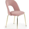 Krzesło Solin różowe/ złote