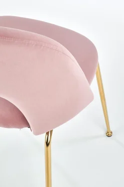 Krzesło Solin różowe/ złote