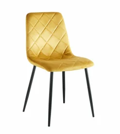 Krzesło Solito Velvet musztardowe
