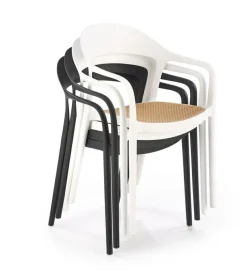 Krzesło Sorana biały/naturalny