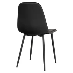 Krzesło Stockholm czarne PU/ czarne