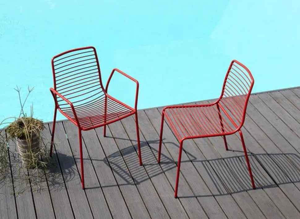 Krzesło Summer zielone metalowe