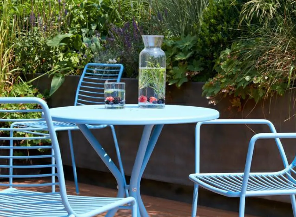 Krzesło Summer zielone metalowe