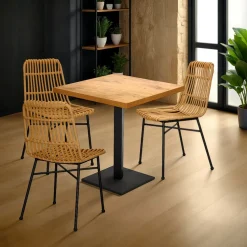 Krzesło Surabaya naturalne/czarne nogi