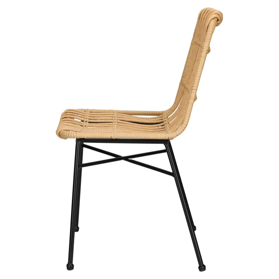 Krzesło Surabaya naturalne/czarne nogi