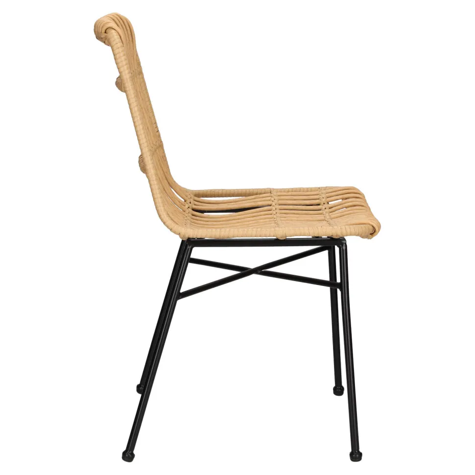 Krzesło Surabaya naturalne/czarne nogi