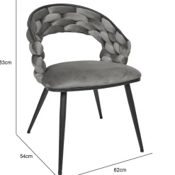 Krzesło Swyer szare
