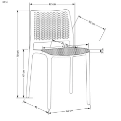 Krzesło Sylie czarne