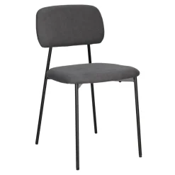 Krzesło tapicerowane Esther szare ciemne