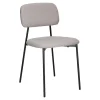 Krzesło tapicerowane Esther szare jasne