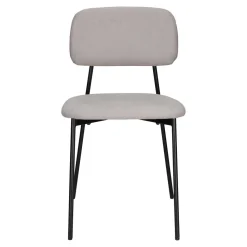 Krzesło tapicerowane Esther szare jasne