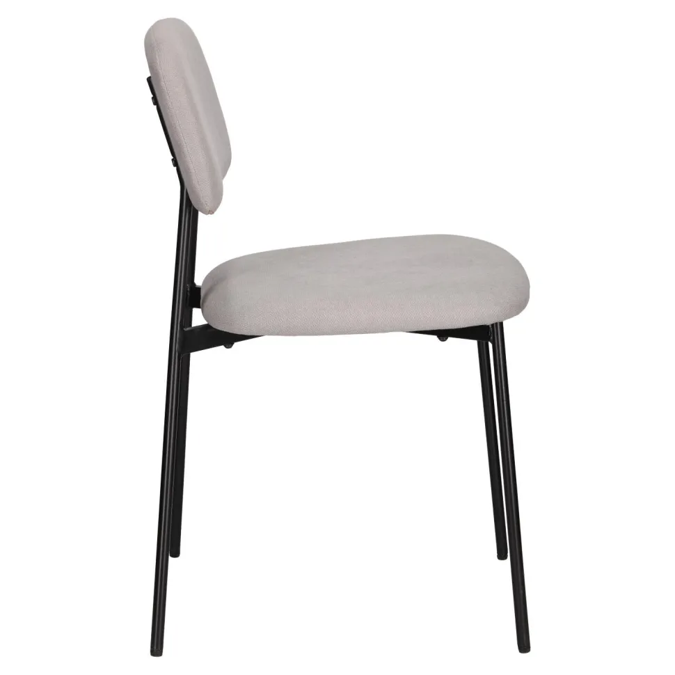 Krzesło tapicerowane Esther szare jasne