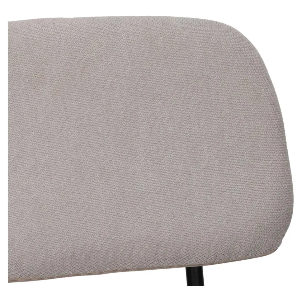 Krzesło tapicerowane Esther szare jasne