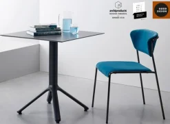 Krzesło tapicerowane Lisa zielony/złoty